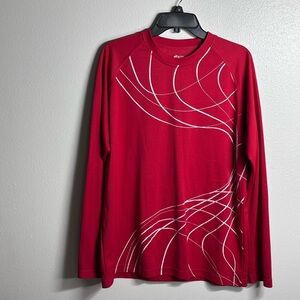 BCG Men Active Long Sleeve Red Shirt Size XL.